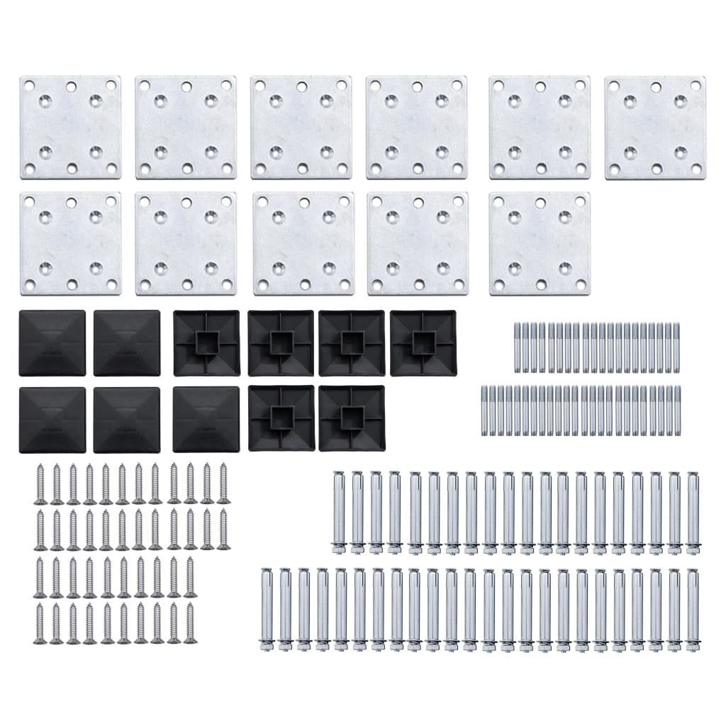 vidaXL Fence Panel Set WPC 1657x