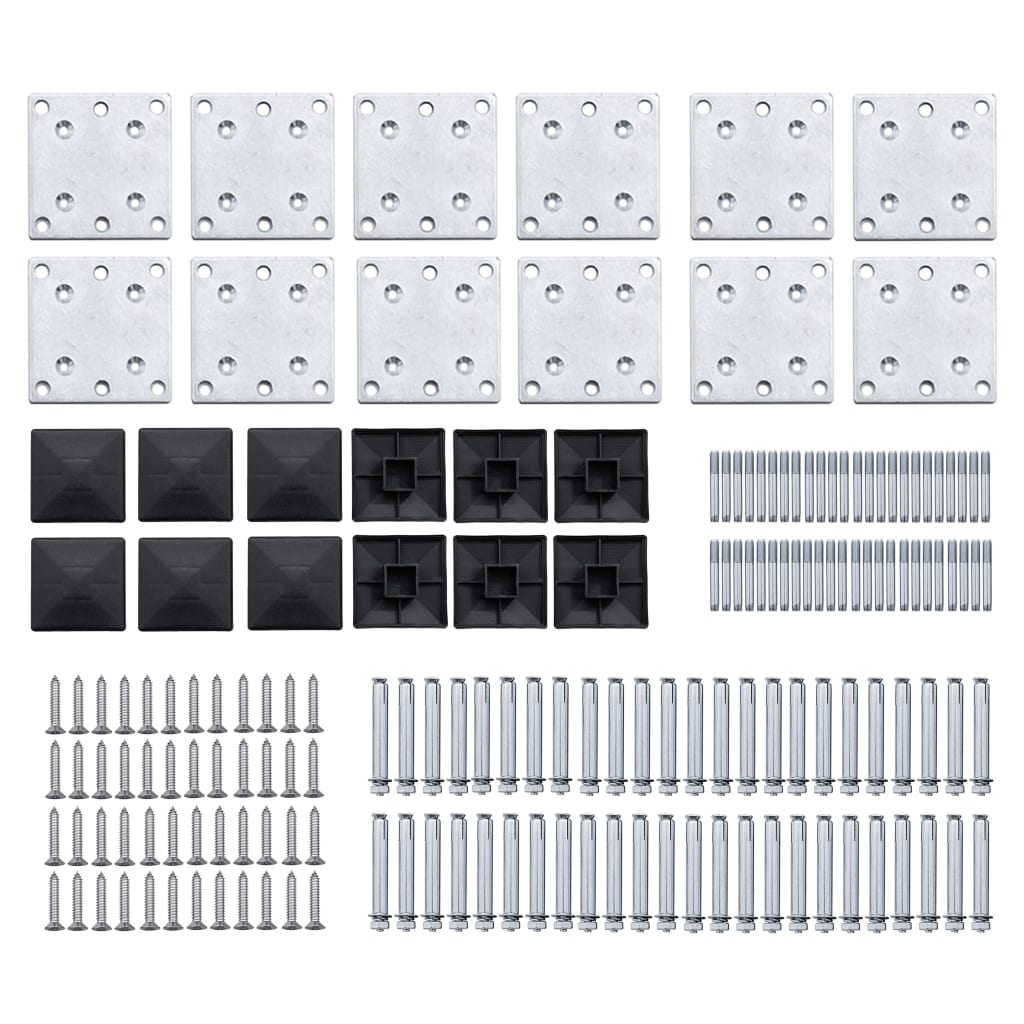 vidaXL Fence Panel Set WPC 1830x