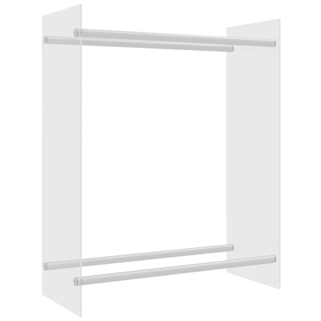 Firewood Rack Transparent 80x35x100 cm Tempered Glass