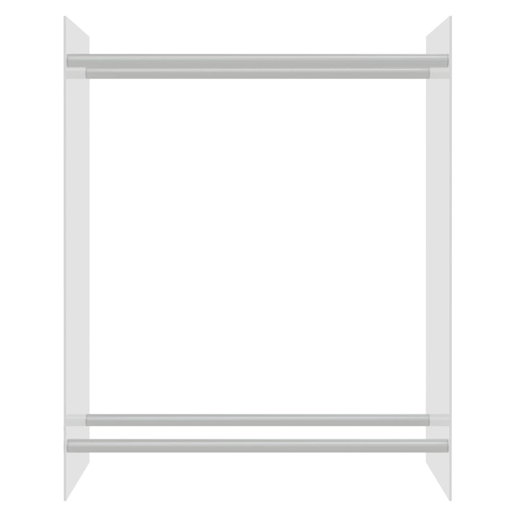Firewood Rack Transparent 80x35x100 cm Tempered Glass