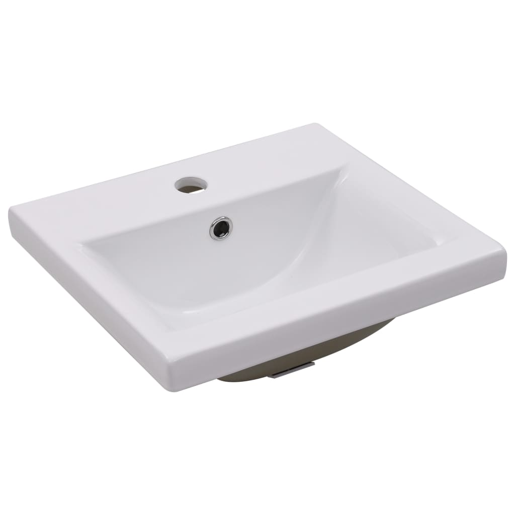 vidaXL Sink Cabinet with Built-in Basin White Engineered Wood