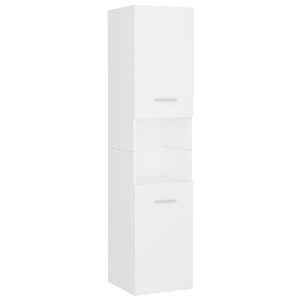 Bathroom Furniture Set White Engineered Wood