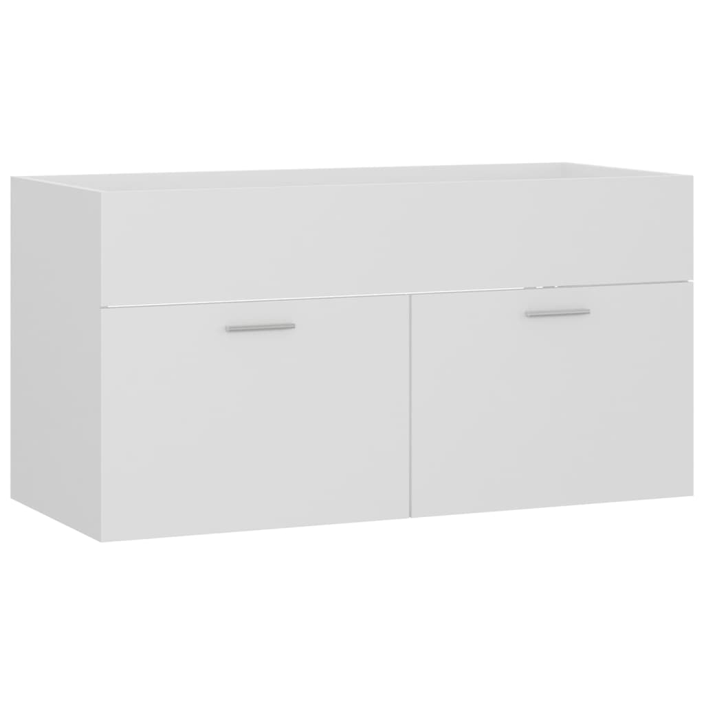 vidaXL Bathroom Furniture Set White Engineered Wood