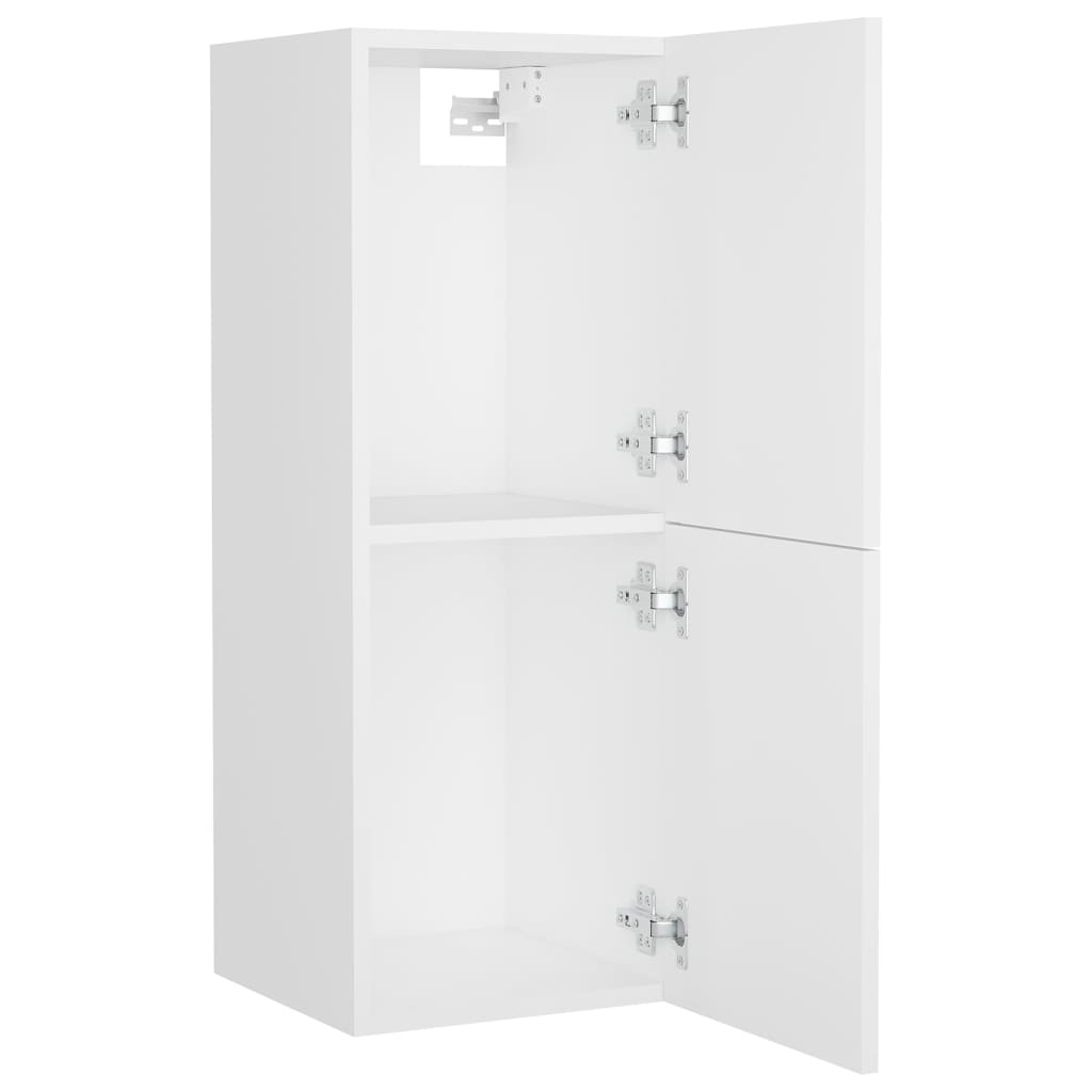 vidaXL Bathroom Furniture Set White Engineered Wood