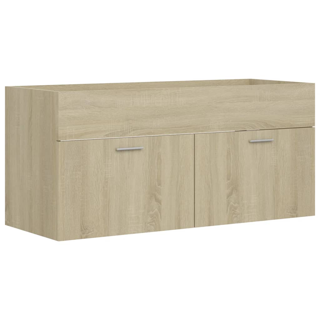 vidaXL Sink Cabinet with Built-in Basin Sonoma Oak Engineered Wood