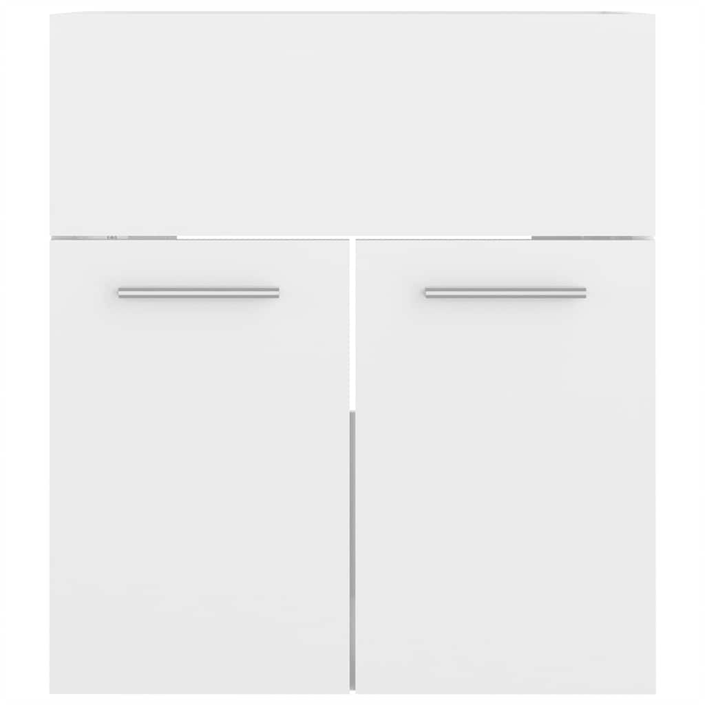 Bathroom Furniture Set | High gloss white | Engineered wood, Ceramic