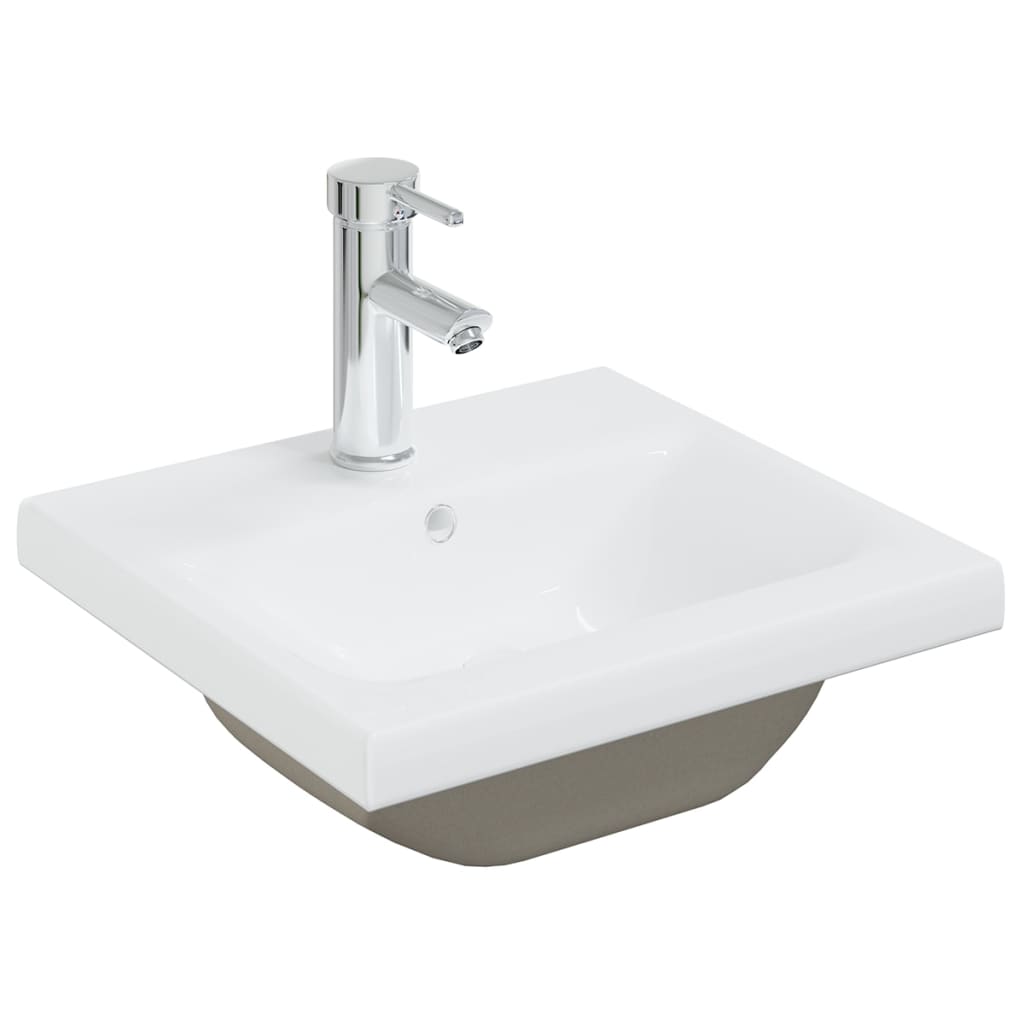 Bathroom Furniture Set | White | Engineered wood, acrylic, ceramic