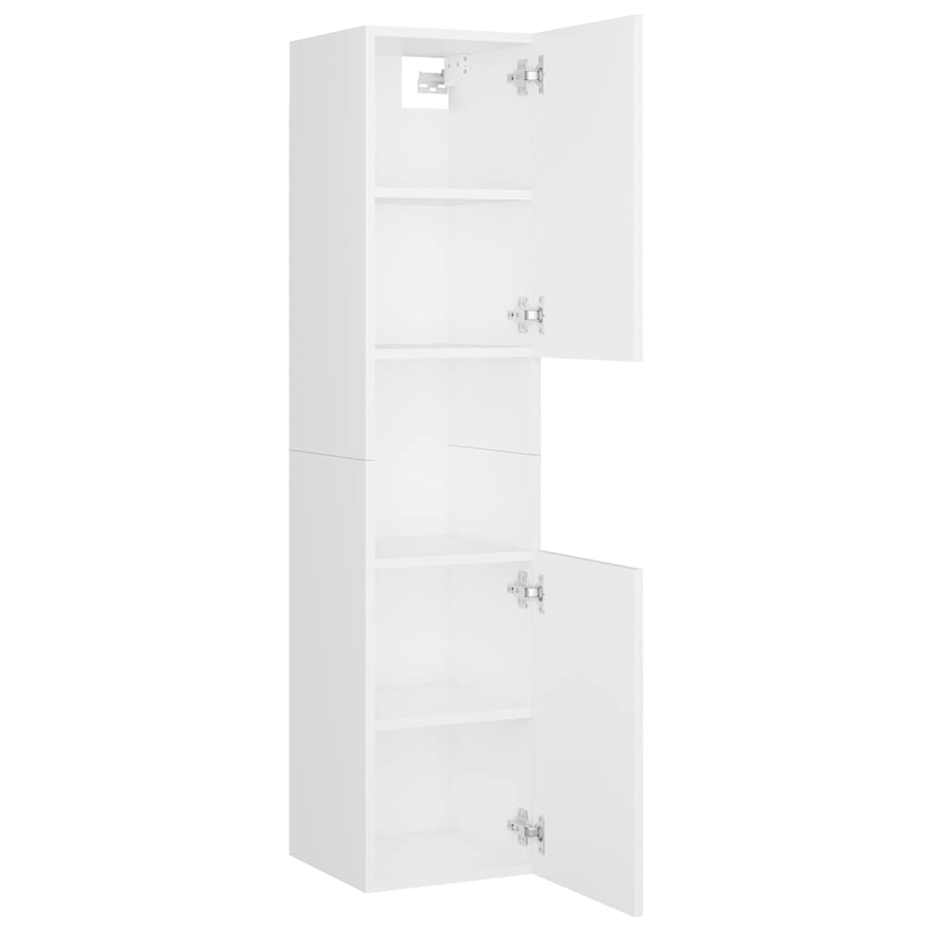 Bathroom Furniture Set | White | Engineered wood, Ceramic, Acrylic