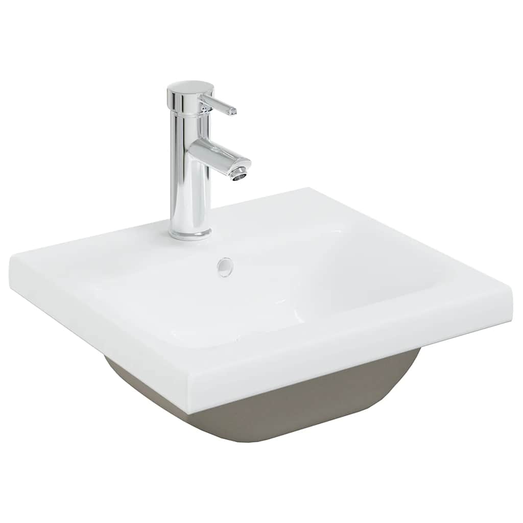 Bathroom Furniture Set White Engineered Wood