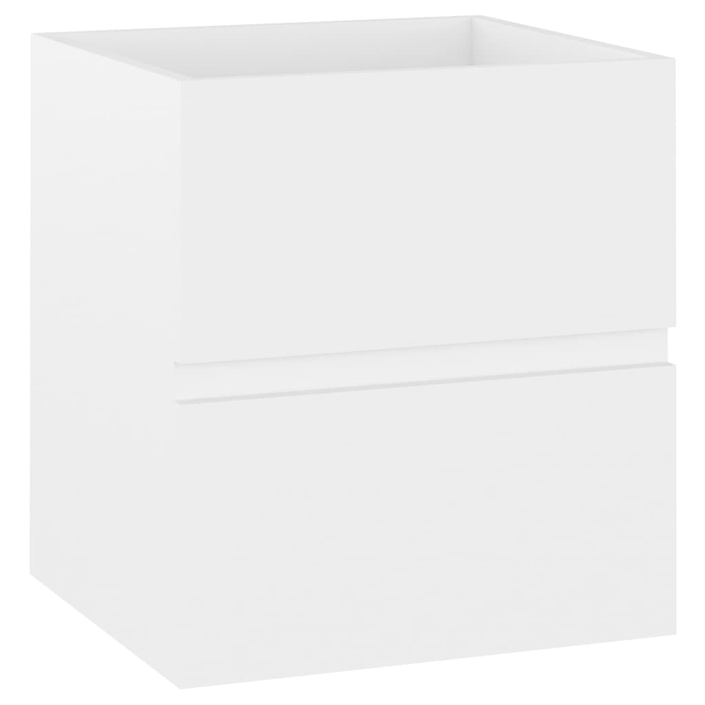 vidaXL Sink Cabinet with Built-in Basin White Engineered Wood