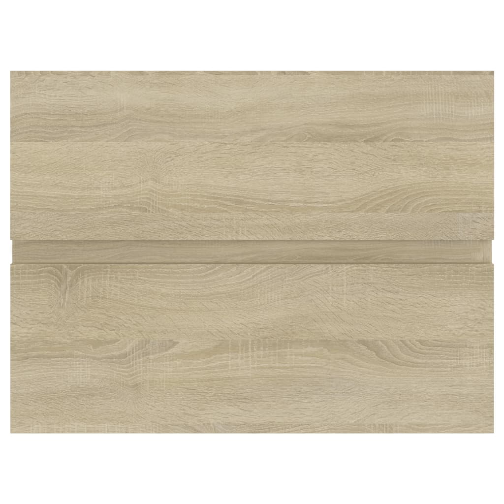 vidaXL Sink Cabinet with Built-in Basin Sonoma Oak Engineered Wood