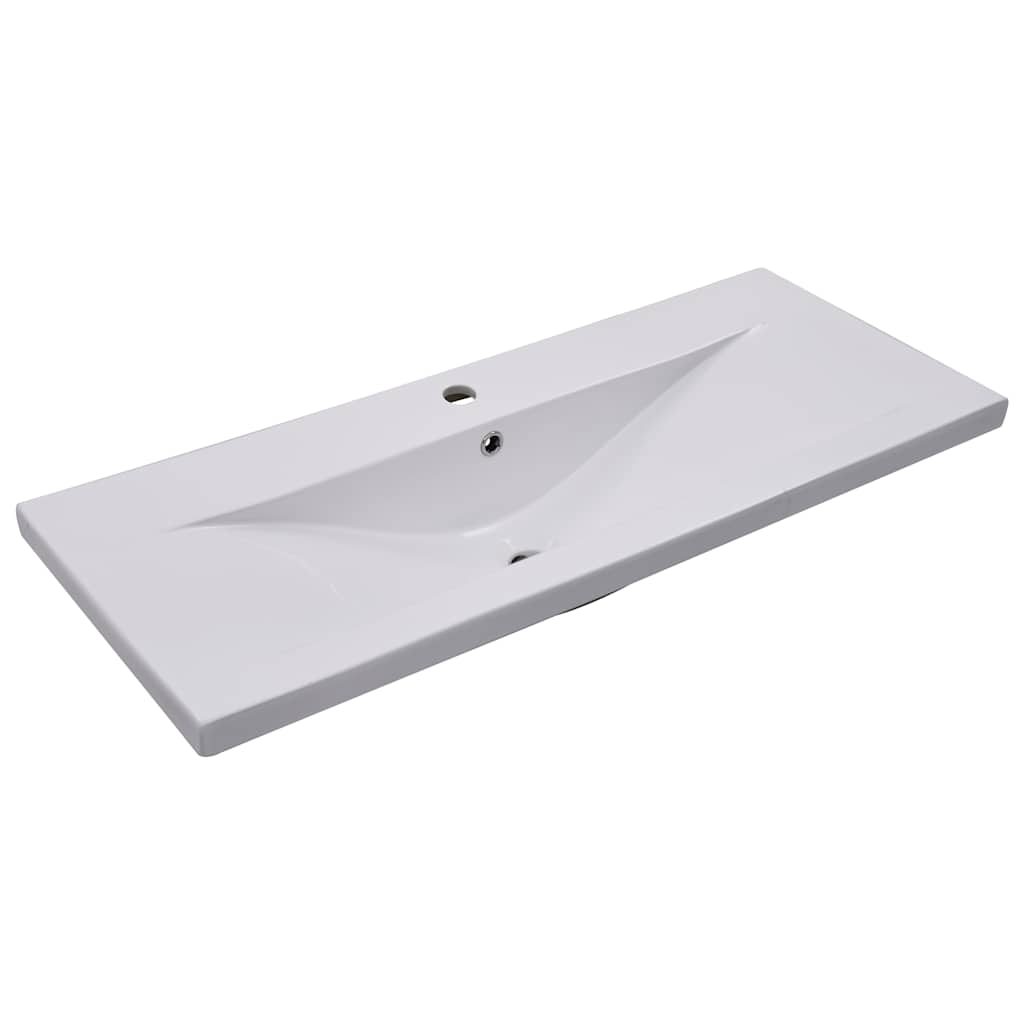 Sink Cabinet with Built-in Basin Concrete Grey Engineered Wood