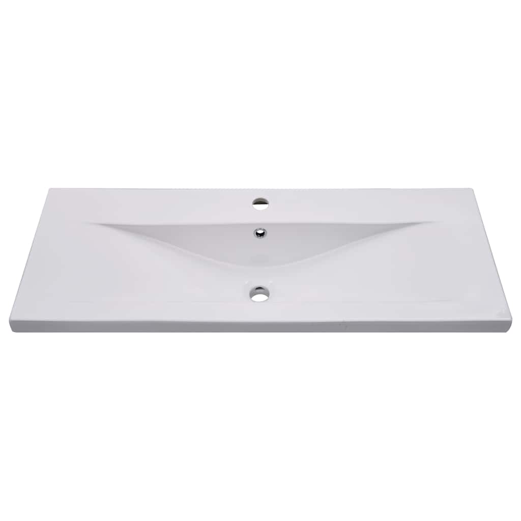 Sink Cabinet with Built-in Basin Concrete Grey Engineered Wood