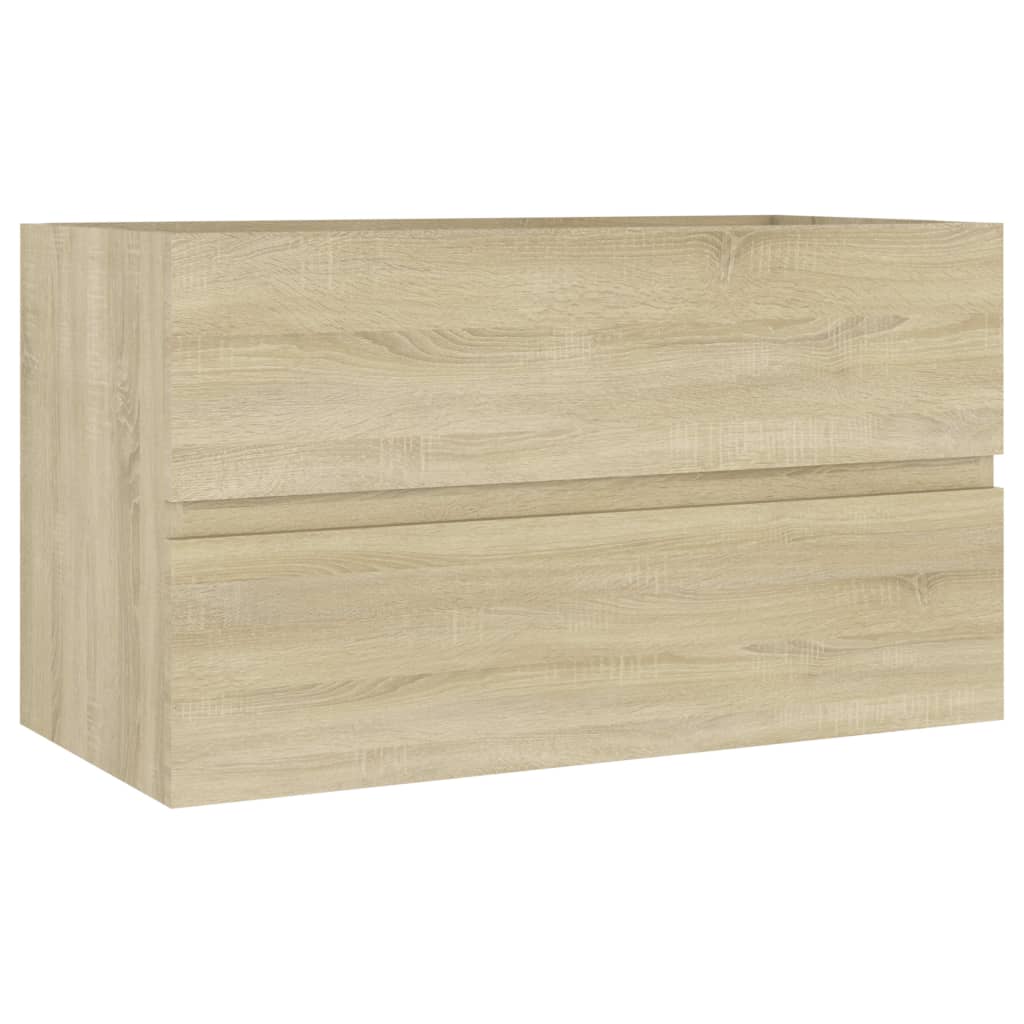 vidaXL Sink Cabinet with Built-in Basin Sonoma Oak Engineered Wood