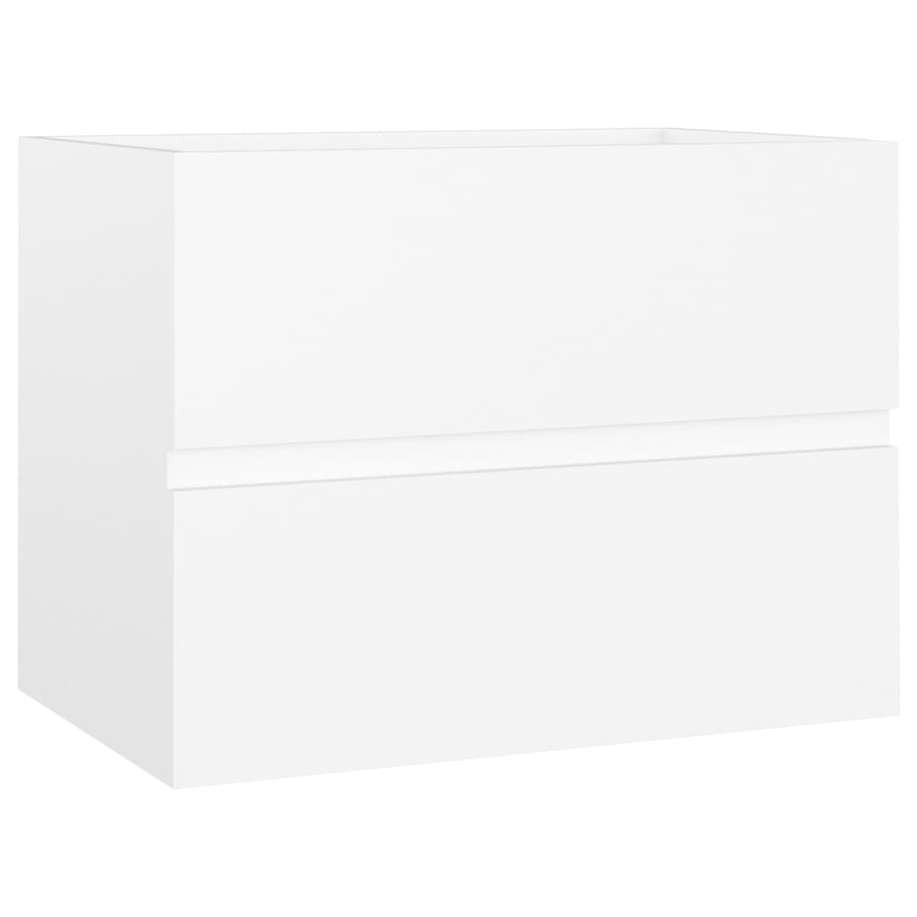 vidaXL Bathroom Furniture Set White Engineered Wood