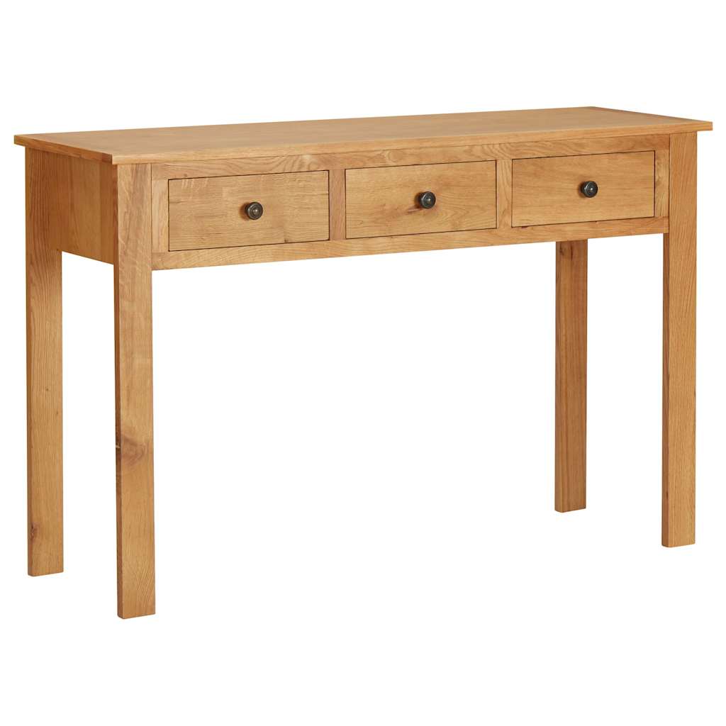 327437 vidaXL Dressing Table 110x40x75 cm Solid Oak Wood