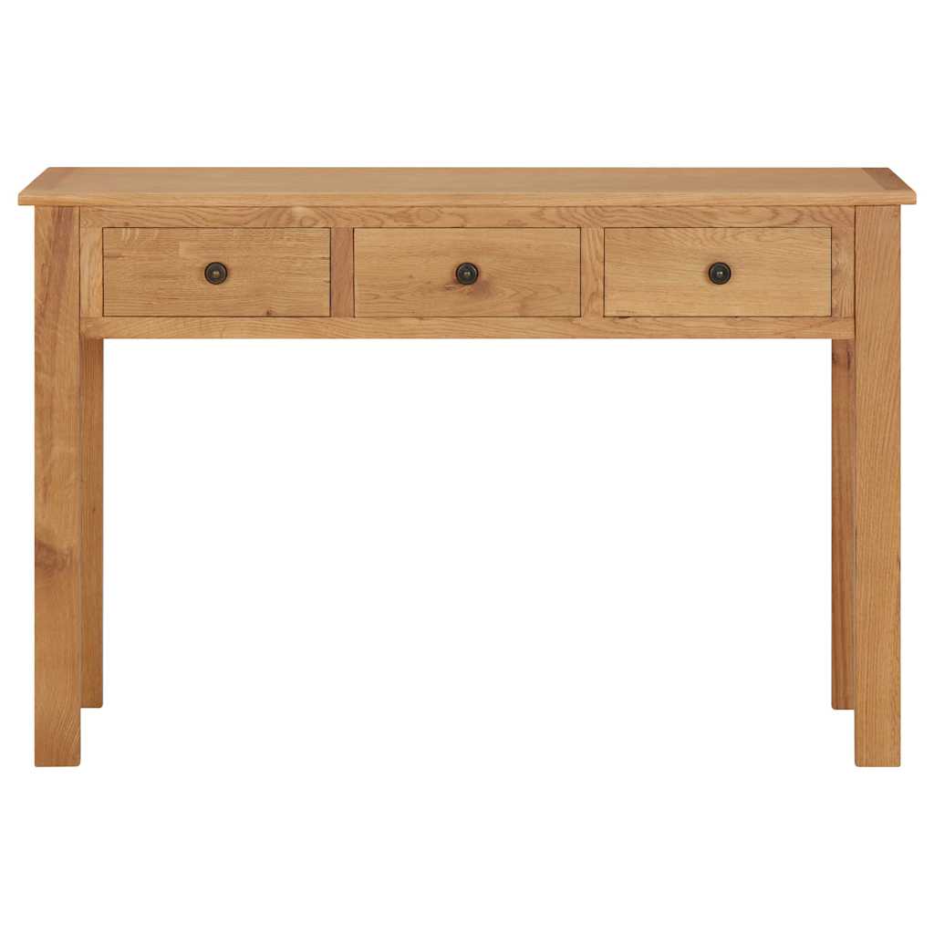 327437 vidaXL Dressing Table 110x40x75 cm Solid Oak Wood