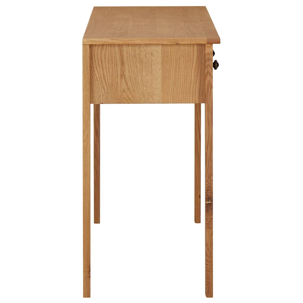 327437 vidaXL Dressing Table 110x40x75 cm Solid Oak Wood