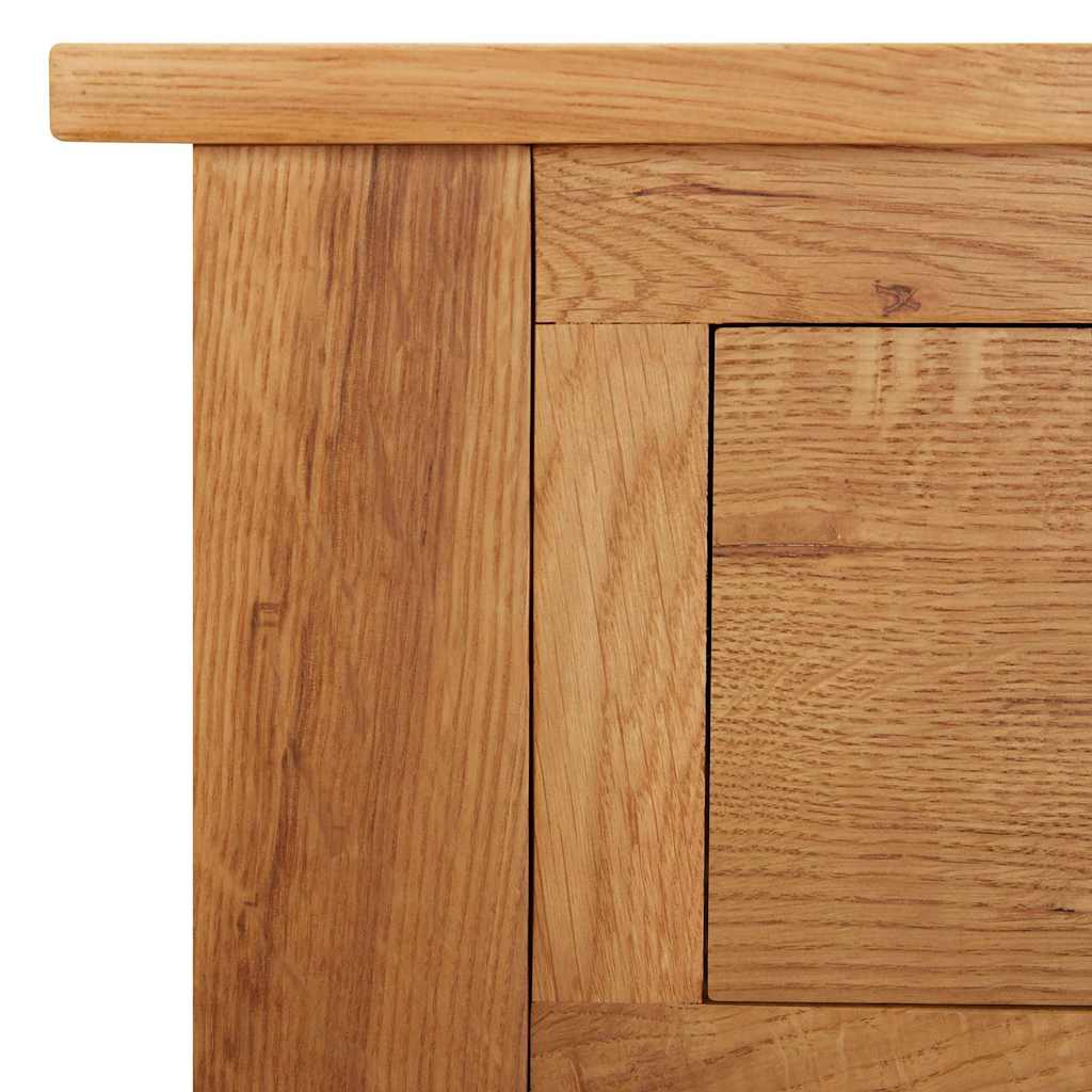 327437 vidaXL Dressing Table 110x40x75 cm Solid Oak Wood