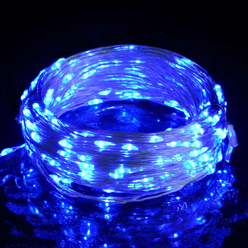 330052 vidaXL LED String with 150 LEDs Blue 15 m