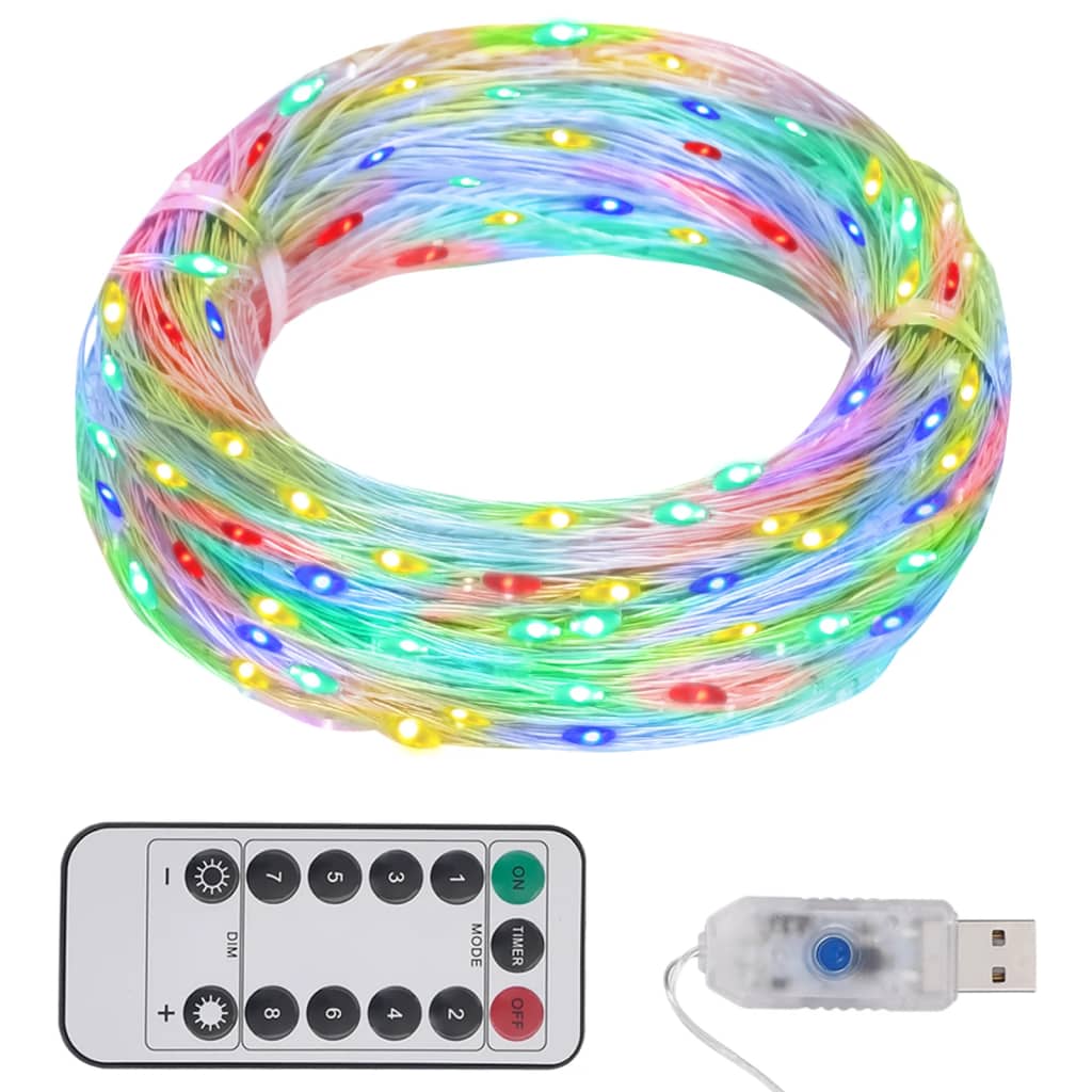 vidaXL LED String with 300 LEDs Multicolour 30 m