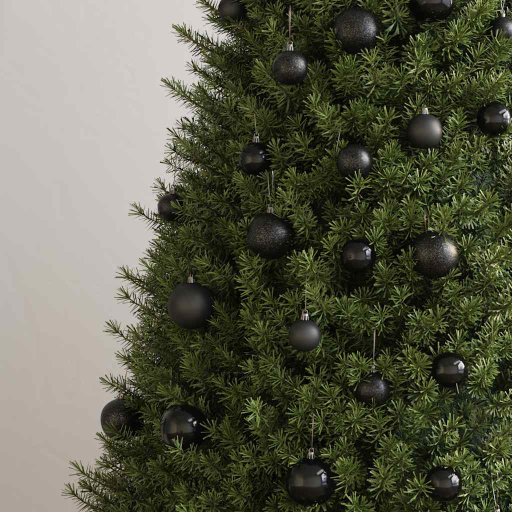 100 Piece Christmas Ball Set Black