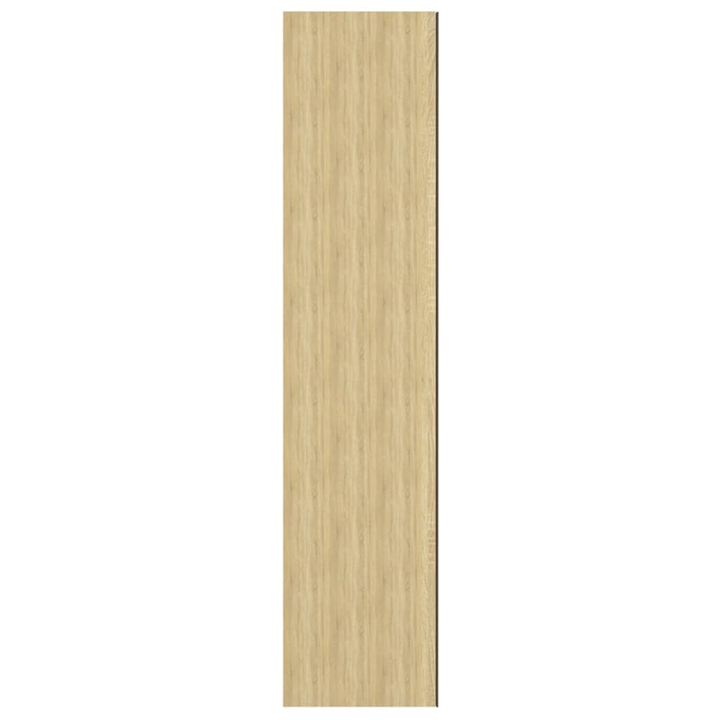 331530 vidaXL Bathroom Mirror Cabinet 60x15x75 cm MDF White and Oak