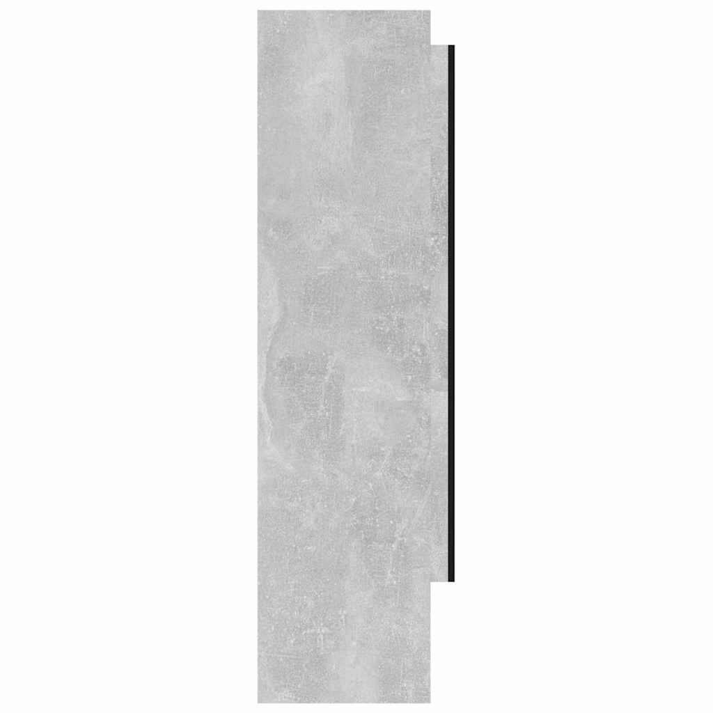 331535 vidaXL Bathroom Mirror Cabinet 80x15x60 cm MDF Concrete Grey