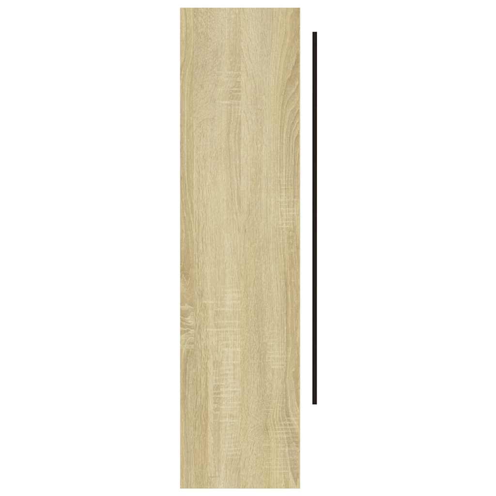331537 vidaXL Bathroom Mirror Cabinet 80x15x60 cm MDF White and Oak