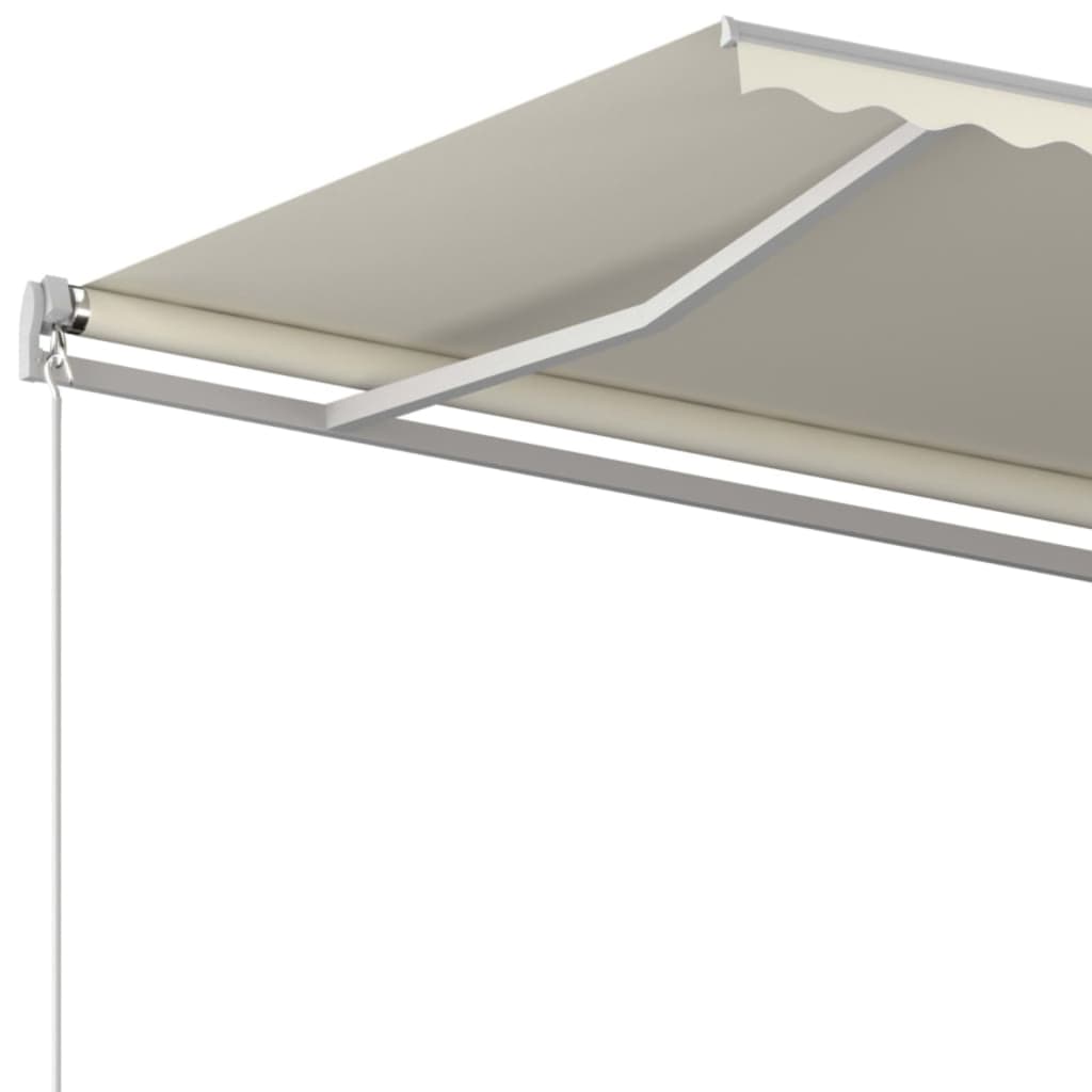 vidaXL Manual Retractable Awning 500x300 cm Cream