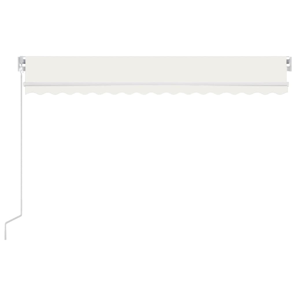 Manual Retractable Awning 400x350 cm Cream