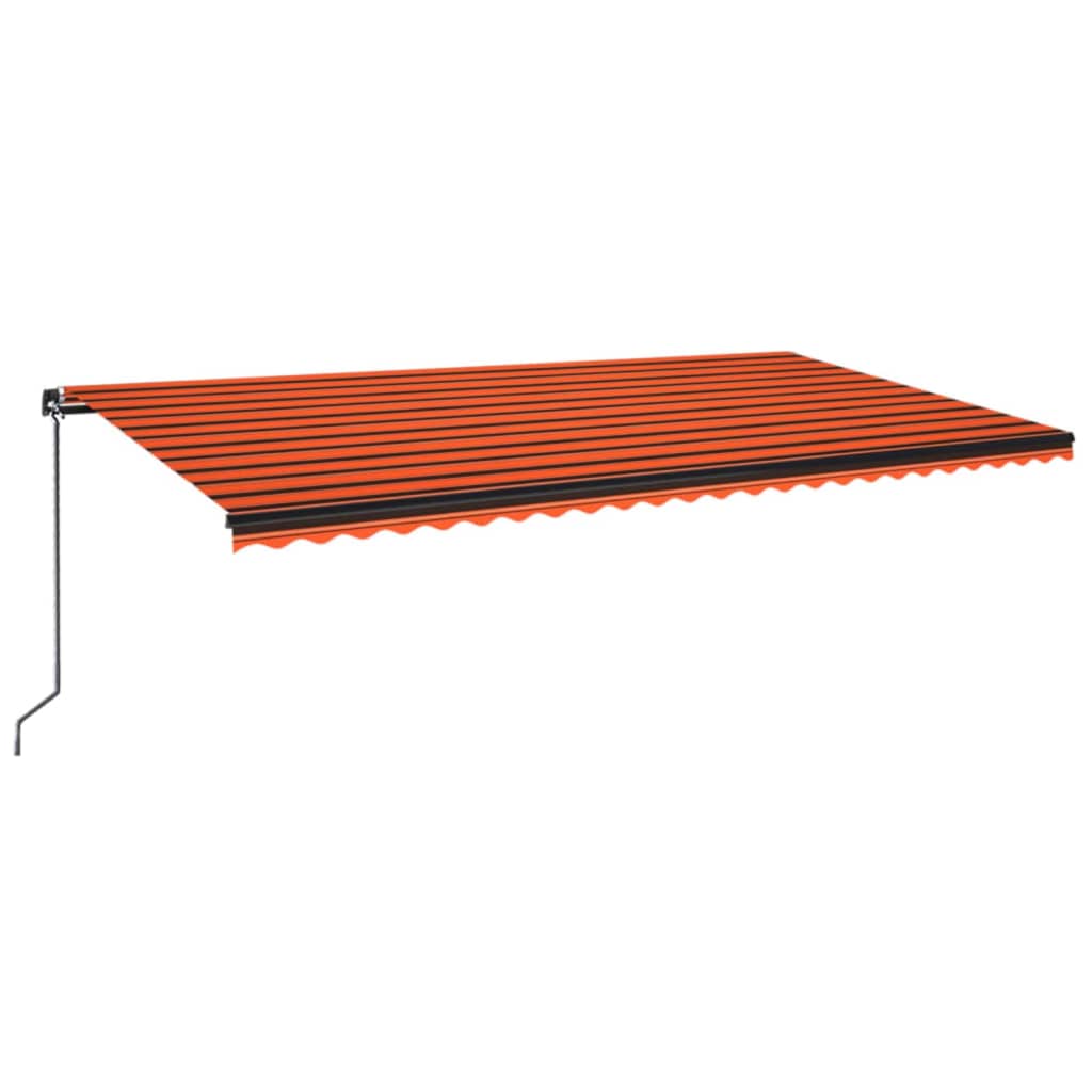 Retractable Awning | Orange and Brown