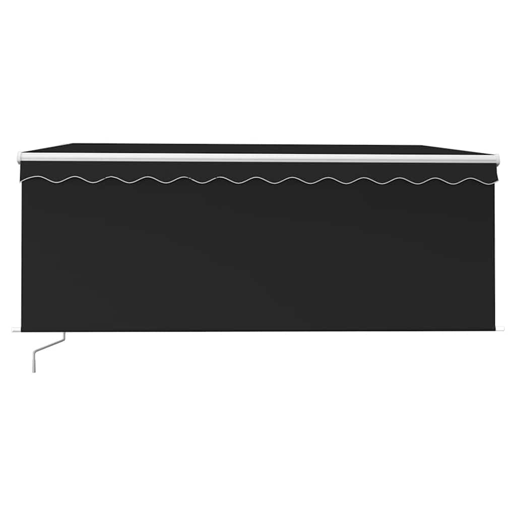 Manual Retractable Awning with Blind 3.5x2.5m Anthracite