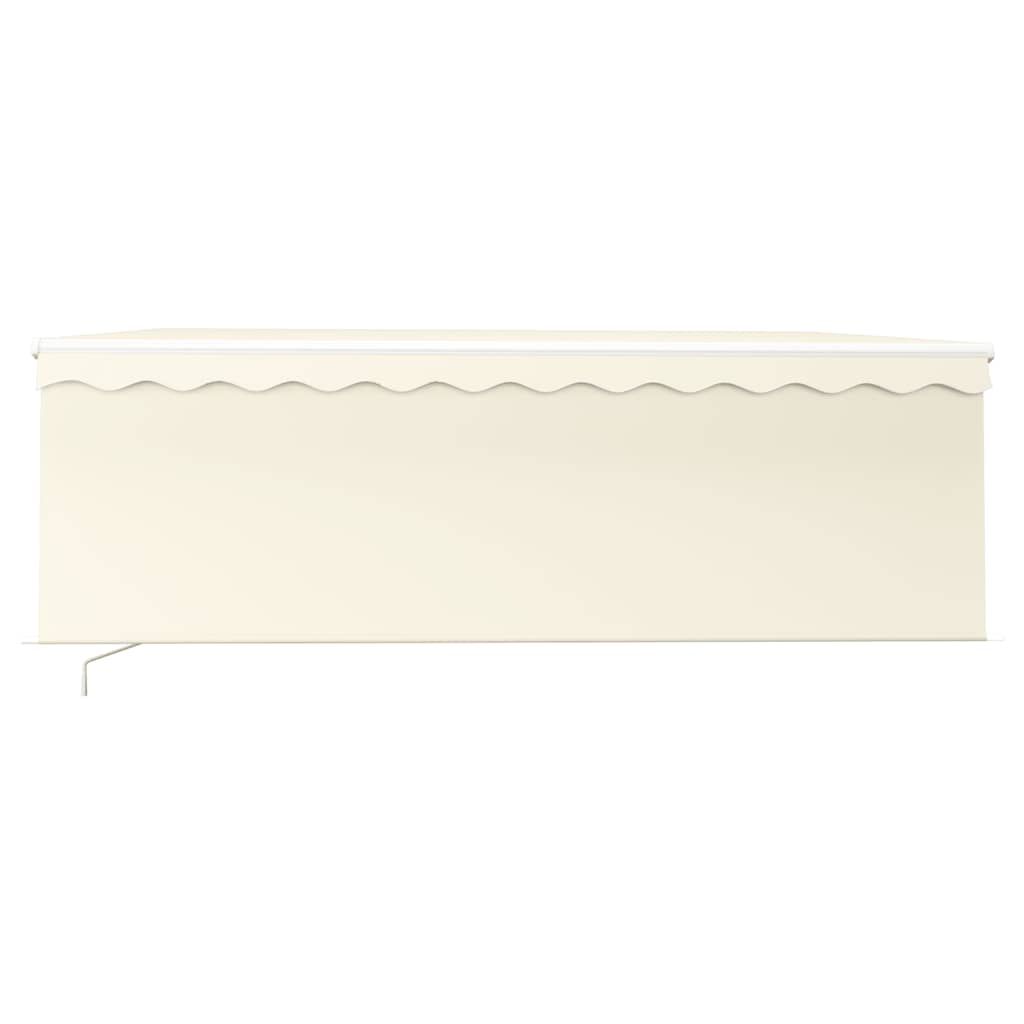 Manual Retractable Awning with Blind 4x3m Cream
