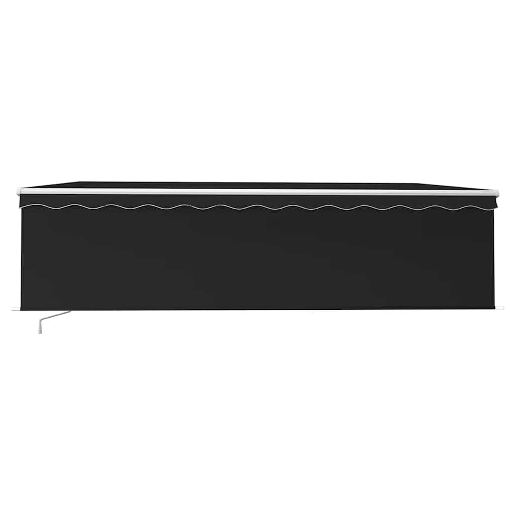 Manual Retractable Awning with Blind 5x3m Anthracite