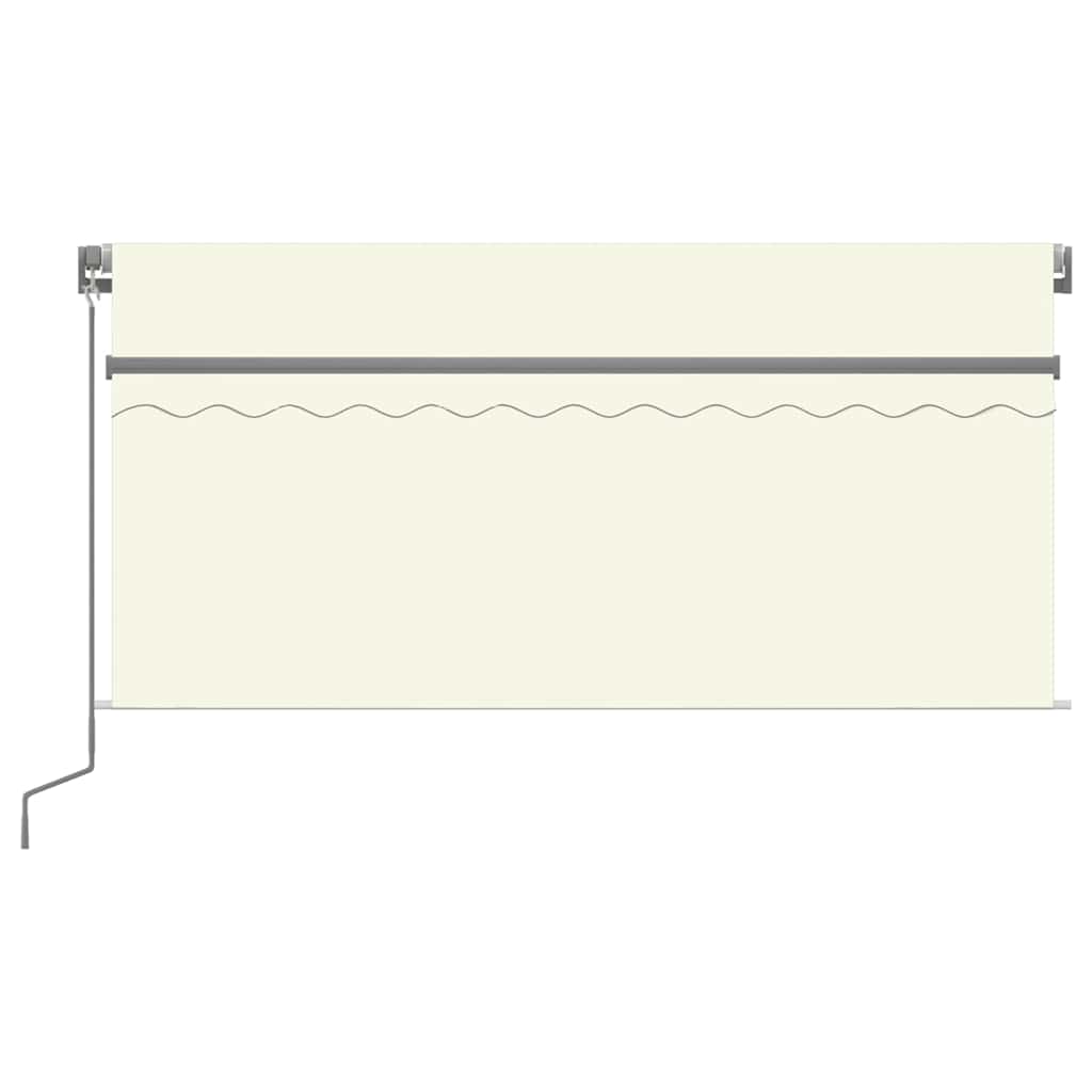 Manual Retractable Awning with Blind&LED 3x2.5m Cream