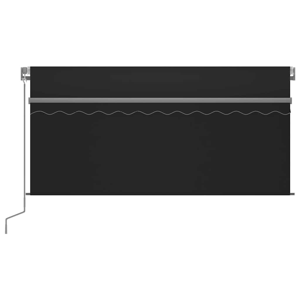Manual Retractable Awning with Blind 3.5x2.5m Anthracite