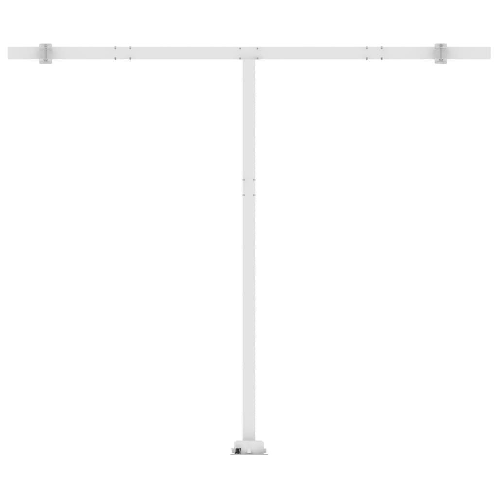 vidaXL Freestanding Manual Retractable Awning 400x300 cm Cream