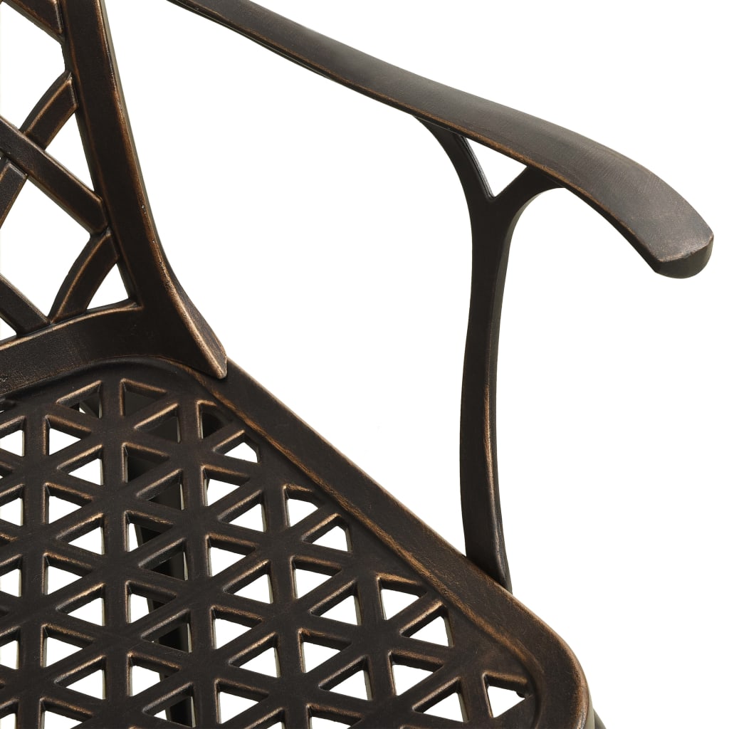 Bistro Set | Bronze | Cast aluminium | Medium |  Durable  | Bistro Set