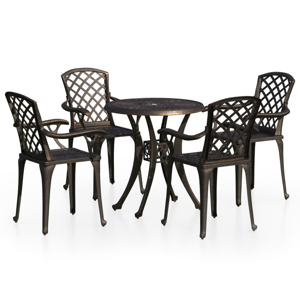 Bistro Set | Bronze | Cast Aluminium | Standard | Decorative Inlays