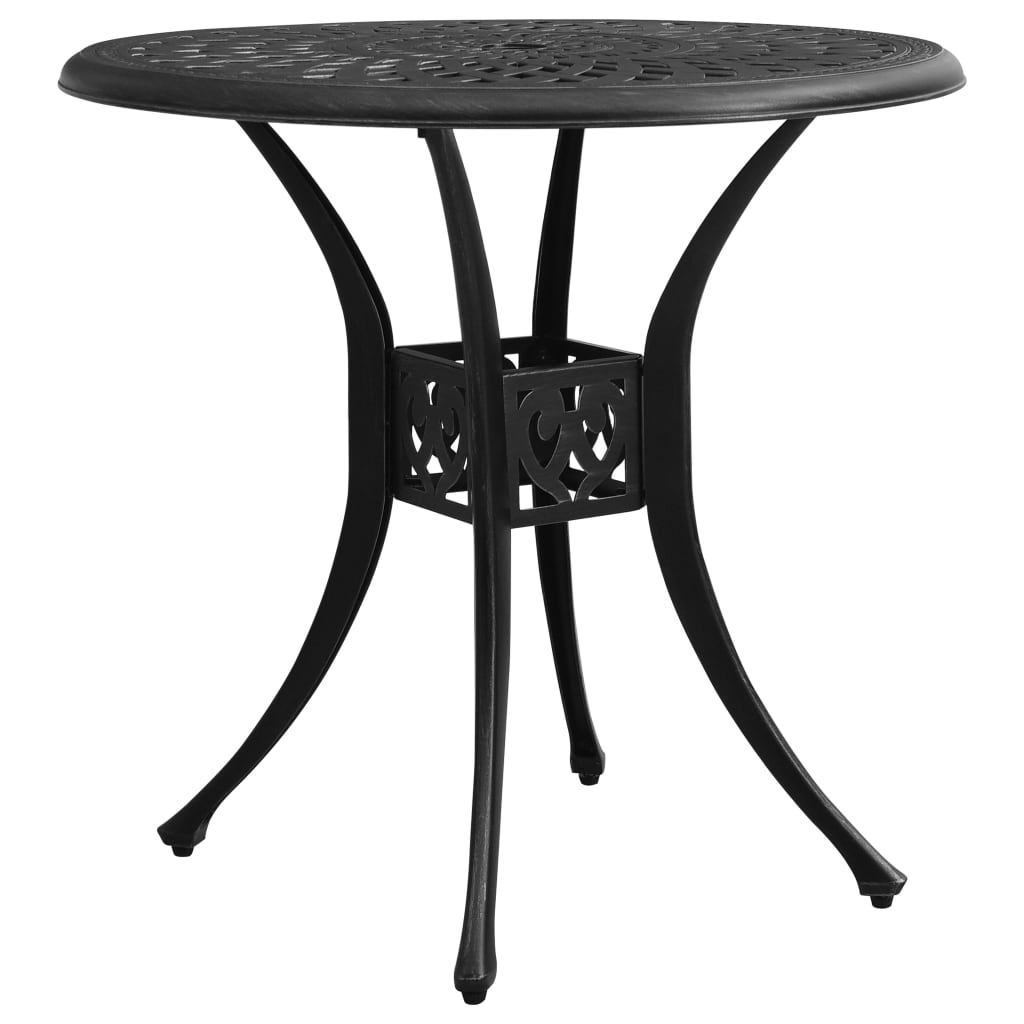 Bistro Set | Black | Cast aluminium | Medium | Decorative Inlays