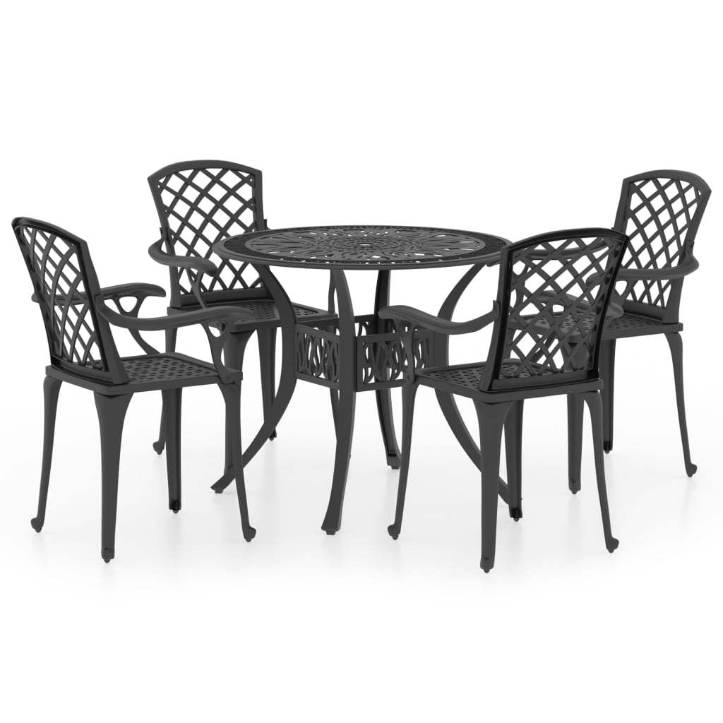 Bistro Set | Black | Cast Aluminium | Standard | Durable | Bistro Set