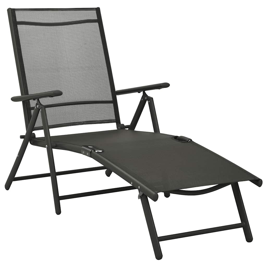 10 Piece Garden Dining Set Black and Anthracite