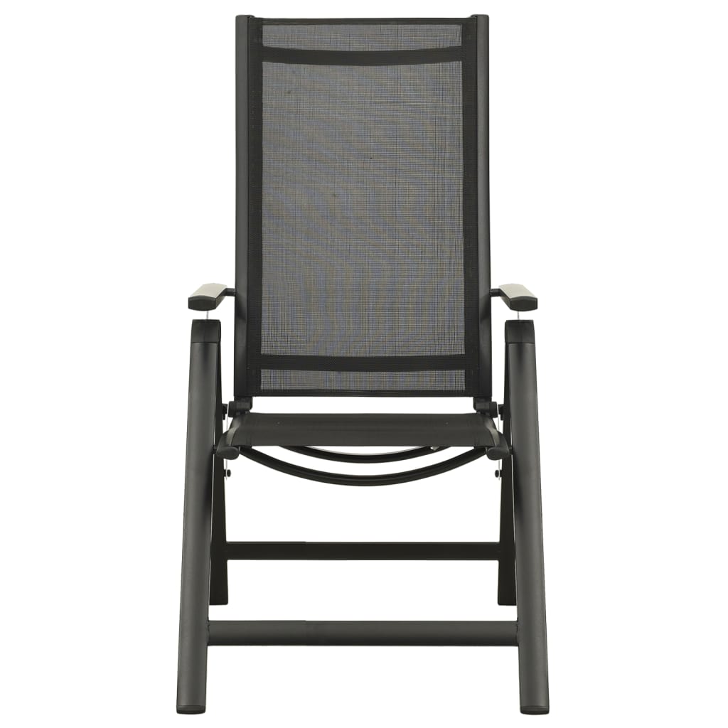 vidaXL 5 Piece Bistro Set Black and Anthracite