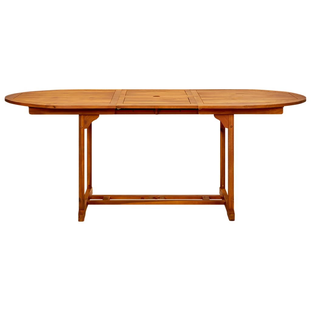 Dining Set | Brown | Solid Acacia wood | Medium | Stackable | Dining Set