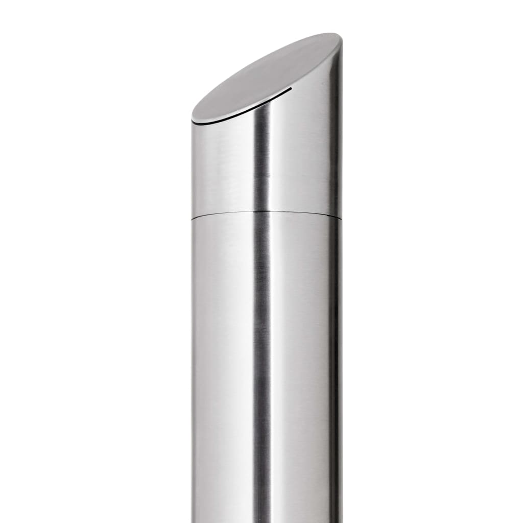 vidaXL Garden Shower with Brown Base 225 cm Stainless Steel