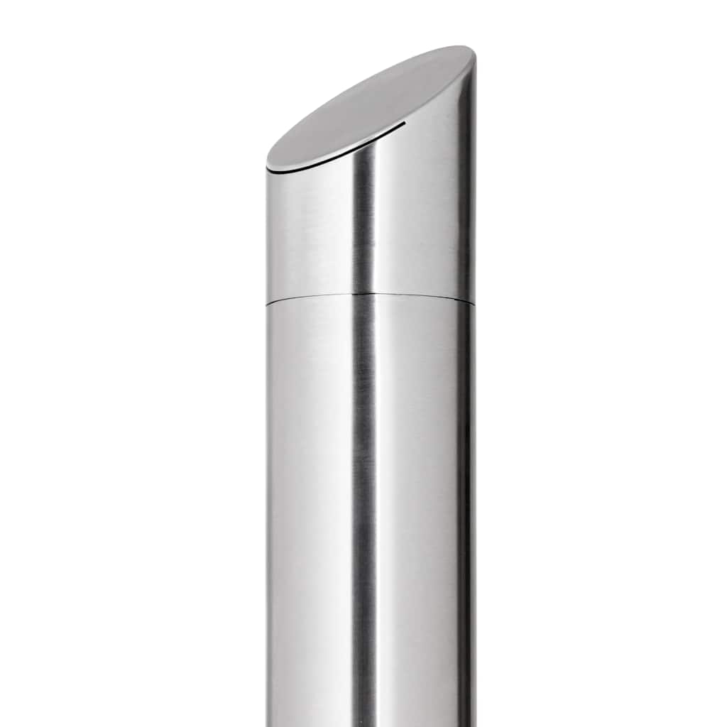 Garden Shower with Brown Base 225 cm Stainless Steel