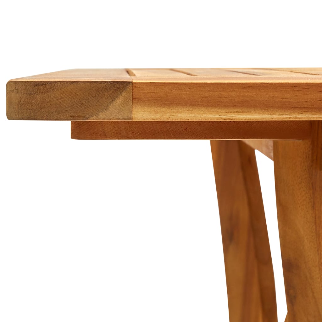 Dining Set | Brown | Solid Acacia wood, PE rattan, Powder-coated steel