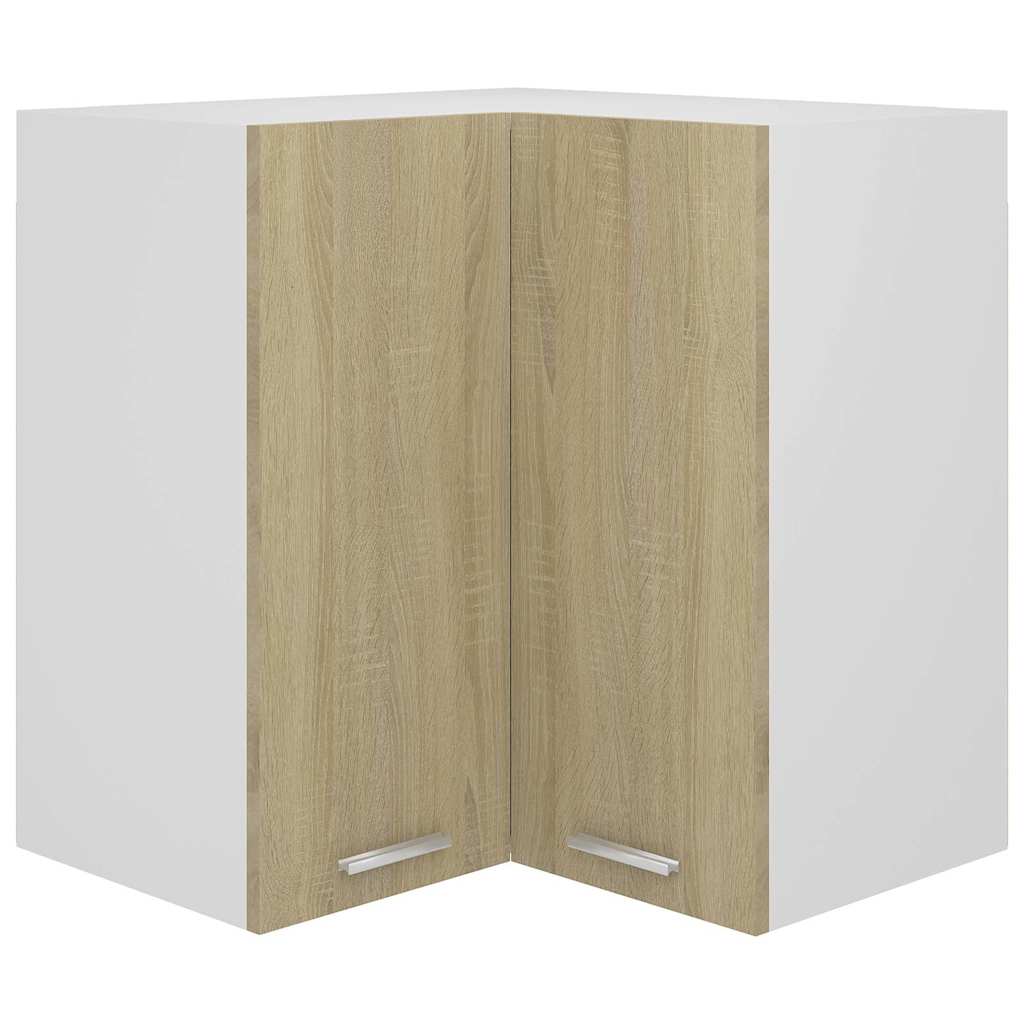 Hanging Corner Cabinet "Lyon" Sonoma Oak 57x57x60 cm