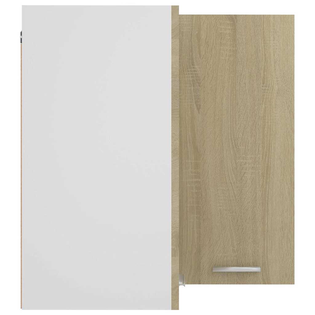 Hanging Corner Cabinet "Lyon" Sonoma Oak 57x57x60 cm